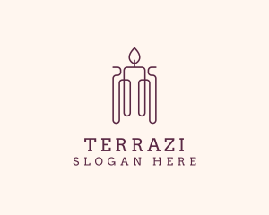 Minimal Candle Wax logo design