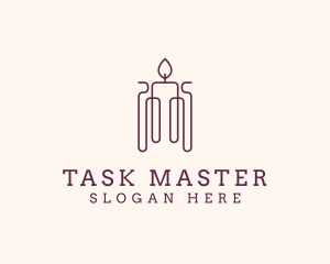 Minimal Candle Wax logo design