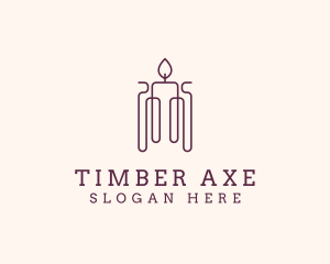 Minimal Candle Wax logo design