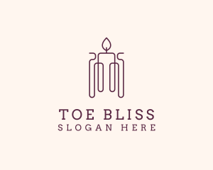 Minimal Candle Wax logo design