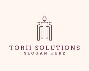 Minimal Candle Wax logo design