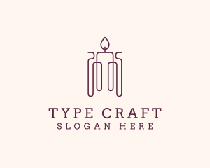 Minimal Candle Wax logo design