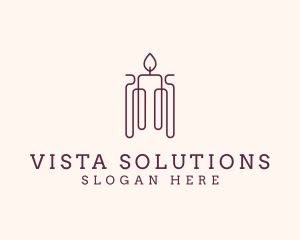 Minimal Candle Wax logo design