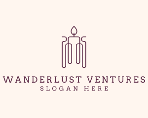 Minimal Candle Wax logo design