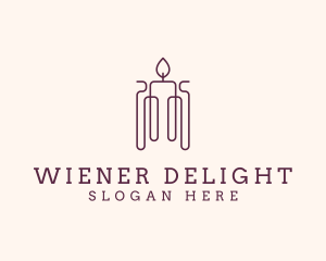 Minimal Candle Wax logo design