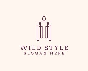 Minimal Candle Wax logo design