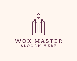 Minimal Candle Wax logo design