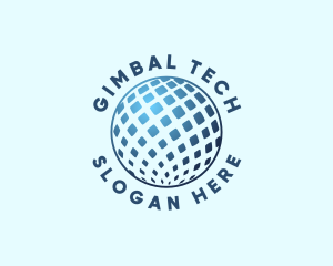 Tech Innovation Globe logo design