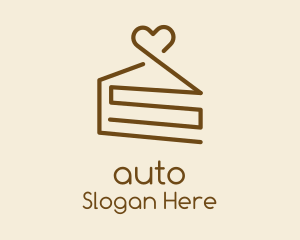 Lovely Chocolate Cake Slice Logo