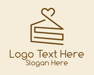 Lovely Chocolate Cake Slice Logo