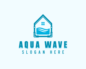 Water - Water Pipe Plumbing logo design