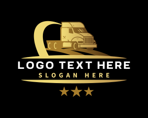 Transport - Truck Logistics Transport logo design