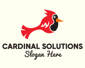 Cardinal - Simple Red Cardinal logo design