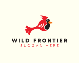 Wild Red Cardinal  logo design