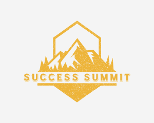 Mountain Outdoor Hiker logo design