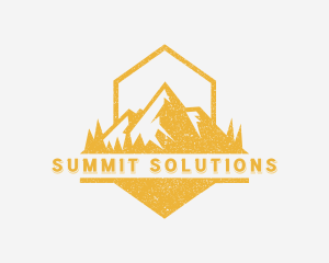 Mountain Outdoor Hiker logo design