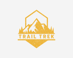 Hiker - Mountain Outdoor Hiker logo design