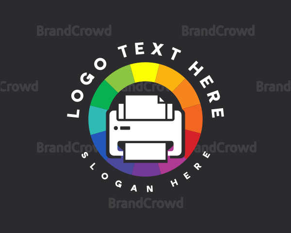 Creative Color Printer Logo