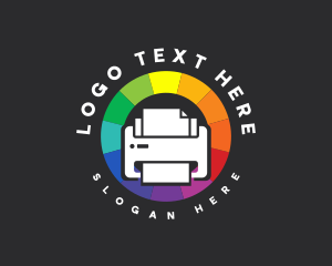 Creative Color Printer Logo