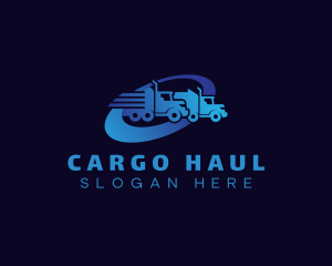 Mover Truck Courier logo design