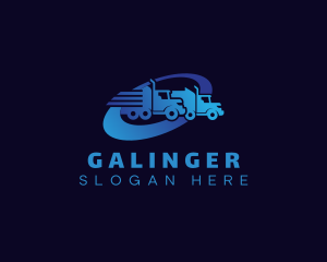 Freight - Mover Truck Courier logo design