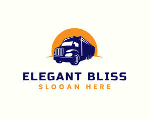 Logistics Truck Transport Logo