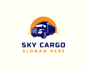 Logistics Truck Transport logo design