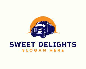 Truckload - Logistics Truck Transport logo design