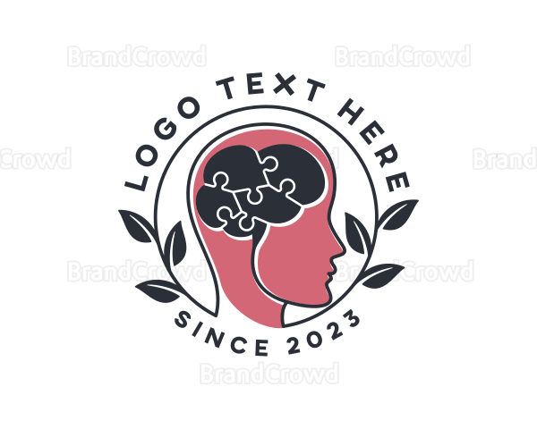 Brain Puzzle Mental Health Logo