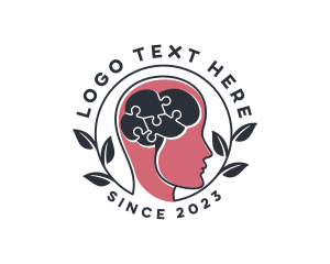 Badge - Brain Puzzle Mental Health logo design