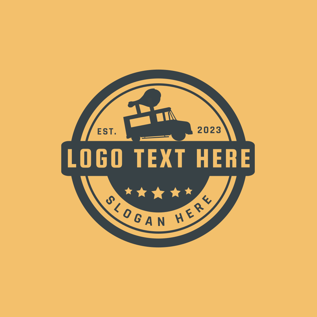 Food Truck Chicken Logo | BrandCrowd Logo Maker | BrandCrowd