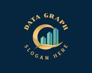 Statistics Graph Chart logo design