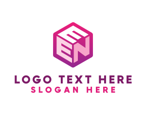 Monogram - Gaming Box Letter EN logo design