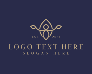 Holistic - Elegant Yoga Wellness logo design