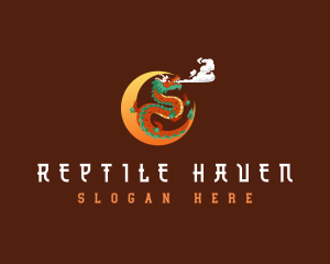 Ancient Mythical Dragon logo design