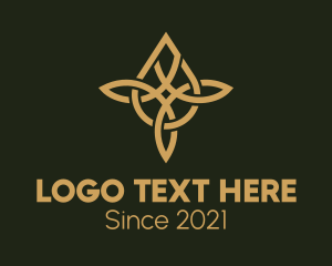 Aromatherapy - Golden Luxury Oil logo design