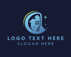 Clean - Home Cleaning Plunger logo design