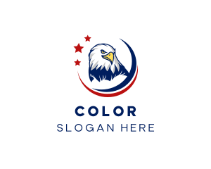 Patriotism - American Bald Eagle Bird logo design