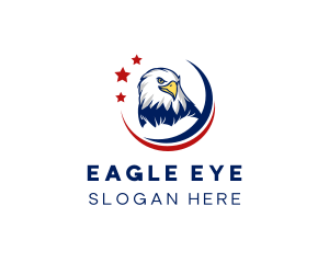 American Bald Eagle Bird logo design