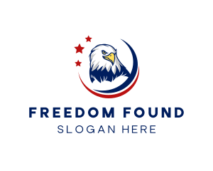 Patriotism - American Bald Eagle Bird logo design