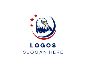 Government - American Bald Eagle Bird logo design