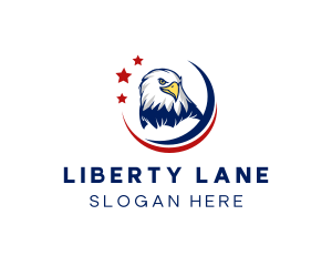 American Bald Eagle Bird logo design