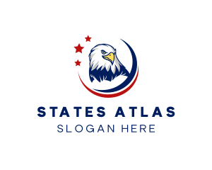 American Bald Eagle Bird logo design