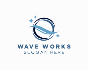 Whirlpool Wave Cleaning logo design