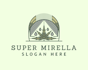Natural - Marijuana Oil Extract logo design