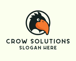 Crow - Crow Bird Character logo design