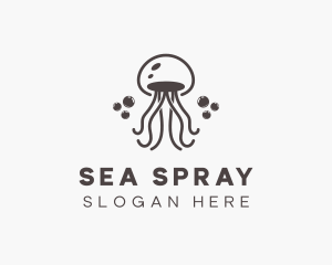 Sea Wild Jellyfish logo design