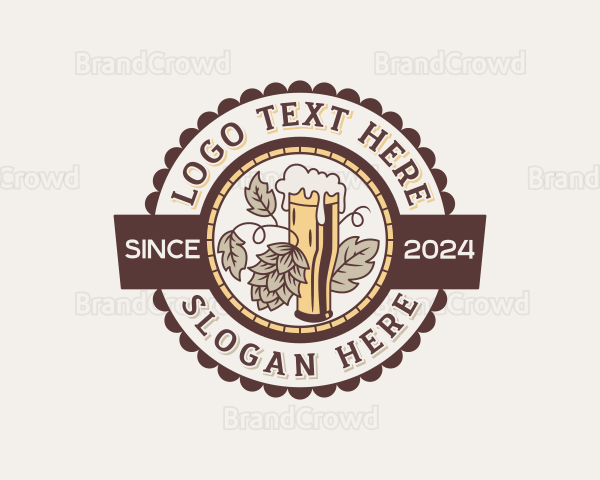 Brewery Beer Bar Logo