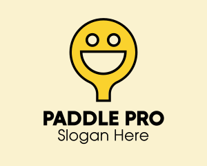 Paddle - Happy Face Paddle logo design