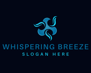 Industrial Wind Propeller logo design